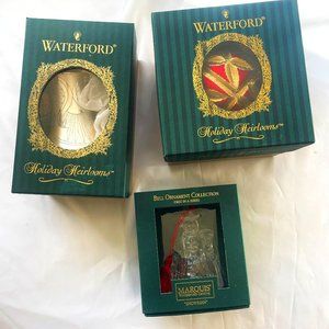 Vintage Waterford Christmas Ornaments